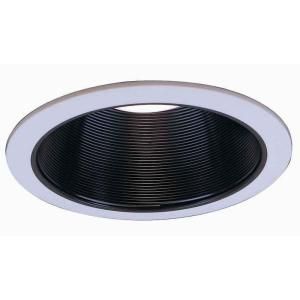 Commercial Electric 6 in. R30 Black Recessed Baffle Trim (6 Pack) CAT610 6PK