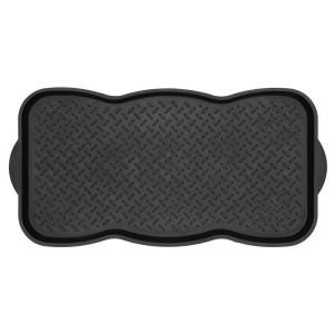 Mohawk Home Black 19 in. x 39.5 in. Boot Tray 355548