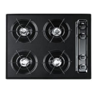 24 in. Gas Cooktop in Black with 4 Burners TTL033
