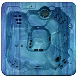 QCA Spas Palmero 7 Person 53 Jet Spa with (2) 4.2 HP BT Pumps and FREE ULTIMATE ENERGY SAVER PACKAGE in Malibu Surf Model 4LMS