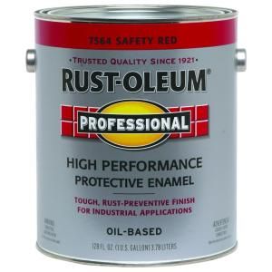 Rust Oleum Professional 1 gal. Safety Red Gloss Protective Enamel 7564402