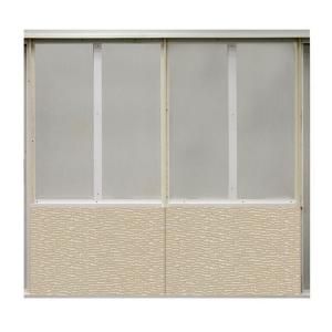 SoftWall Finishing Systems 20 sq. ft. Alabaster Fabric Covered Bottom Kit Wall Panel SW322539020