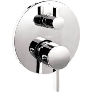 Hansgrohe S Thermostatic 2 Handle Shower Valve Trim Kit with Volume Control and Diverter in Chrome (Valve Not Included) 04231000