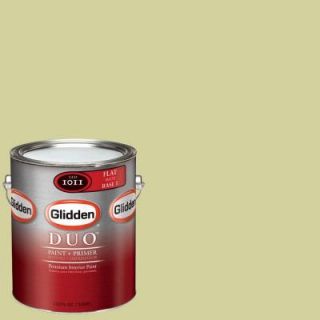 Glidden DUO 1 gal. #GLG07 01F Spring Cactus Flat Interior Paint with Primer GLG07 01F