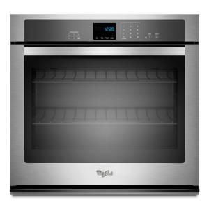 Whirlpool 30 in. Single Electric Wall Oven Self Cleaning in Stainless Steel WOS51EC0AS