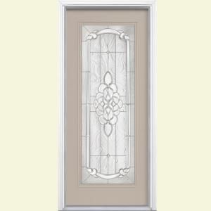 Masonite Oakville Full Lite Painted Steel Entry Door with Brickmold 31923