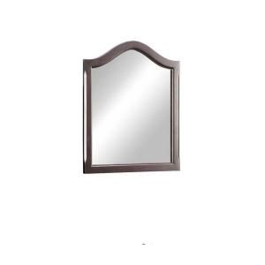 29 in. L x 24 in. W Framed Wall Mirror in Dark Cherry H270324M
