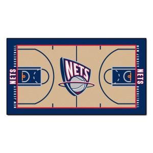 FANMATS New Jersey Nets 2 ft. x 3 ft. 8 in. NBA Court Runner 9497
