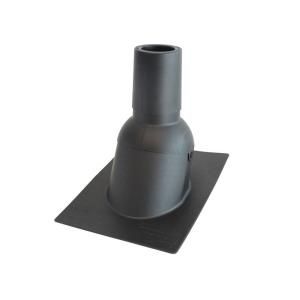 Perma Boot 4 in. Inside Diameter Black New Construction or Reroof Thermoplastic Vent Pipe Roof Flashing PB 312 4BK