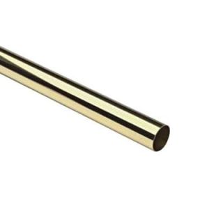 4 ft. Polished Brass 1 1/2 in. Outside Diameter Tubing with 0.05 in. Thickness 00 A110/4