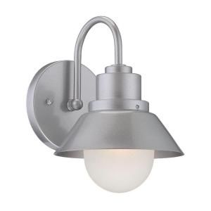 Acclaim Lighting Fripp Collection Wall Mount 1 Light Outdoor Brushed Silver Light Fixture 4712BS