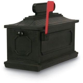 Postal Products Unlimited 1812 Architectural Plastic Mailbox in Black N1027183
