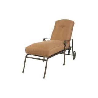 Martha Stewart Living Miramar II Patio Chaise Lounge with Tan Cushions LY58 CL