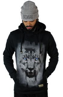 Entree LS SNOW LEOPARD Black Hoodie