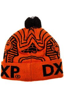 10 Deep Hat HNIC Knit Pom Pom Beanie in Orange