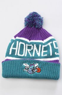47 Brand Hats The New Orleans Hornets Calgary Pom Beanie in Teal