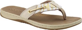 Womens Sperry Top Sider Seafish   Linen/Gold Zebra Sandals