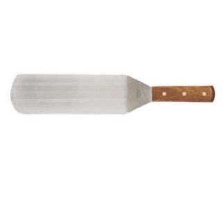 Browne Foodservice Turner, 6 1/2 x 3 in Stainless Steel Blade, Stiff, Hardwood Handle
