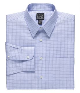 Traveler Tailored Fit Point Collar Square Check Dress Shirt JoS. A. Bank