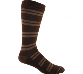 Mens Johnston & Murphy Double Striped Cottina (2 Pairs)   Brown Dress Socks