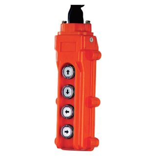 JET 4 Button Control Pendant   For 10ft. Lift Hoist & Trolley, Model PBC 410CN