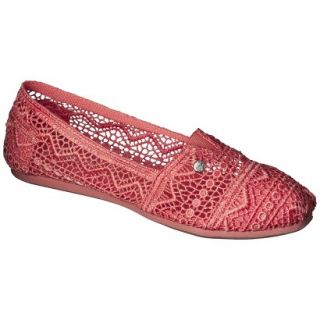 Womens Mad Love Lydia Crocheted Loafers   Coral 7