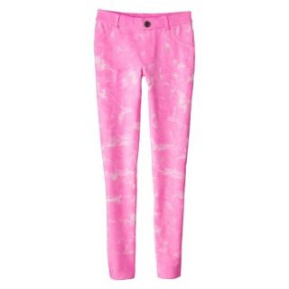Girls Tye Dye Print Jegging   Dazzle Pink XL