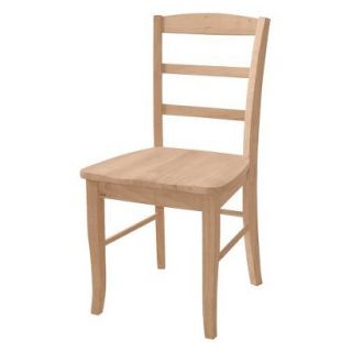 Dining Chair International Concepts Madrid Chair   Unfinished (Set of 2)