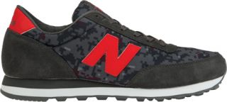 Mens New Balance ML501 Camo   Grey/Red Sneakers