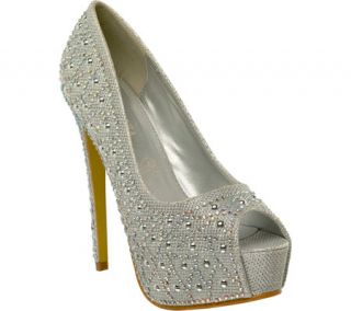Womens Da Viccino M4886   Silver Platform Shoes