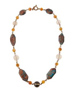 Turquoise Calcite Shirt Necklace