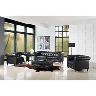 CREATIVE FURNITURE Emily Living Room Collection Emily Sofa BLK ECO LEATHER