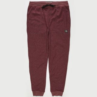 Mens Marled Fleece Jogger Pants Burgundy In Sizes X Large, Small