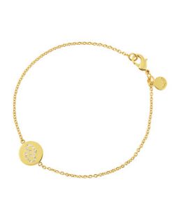 Astrology Shimmer Disc Bracelet, Cancer
