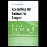 Accounting and Finance for Lawyers Nutshell