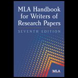 MLA Handbook for Writers of Research Papers  Large Prnt