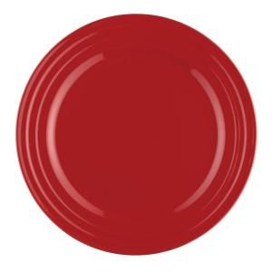 Rachael Ray Double Ridge 4 Piece Dinner Plate Set in Red DISCONTINUED 58244