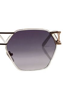 MKL Accessories Sunglasses Over The Edge in Silver and White