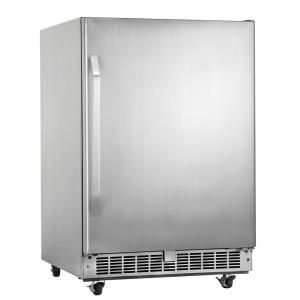Danby Silhouette Select Outdoor Rated 24 in. 5.4 cu. ft. Mini Refrigerator in Stainless Steel DOAR154SSST