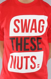 Beasted The Swag These Nuts Icon Tee in Red