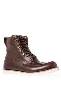 Timberland Boot Earthkeepers Rugged LT Moc Toe in Burnished Dark Smooth Brown