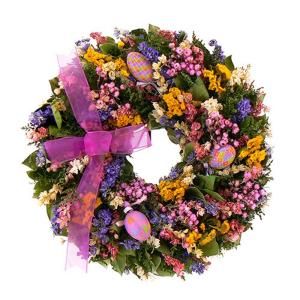 The Christmas Tree Company Easter Celebration 16 in. Dried Floral Wreath DISCONTINUED EP9164074CTC