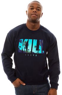 Kill Brand The Tropical Swag Logo Crewneck Sweatshirt in Navy