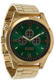 Flud Watches Watch Order in Emerald & Gold