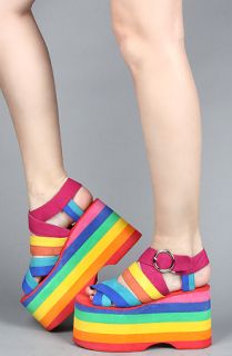 Jeffrey Campbell The Popo Sandal in Rainbow
