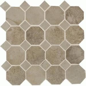 Daltile Aspen Lodge Shadow Pine 12 x 12 x 6mm Porcelain Octagon Mosaic Floor and Wall Tile (7.74 sq. ft. / case) DISCONTINUED AL623OCTMS1P