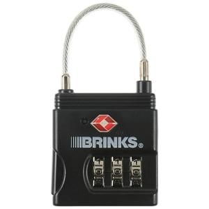 Brinks Home Security 25 mm Combination TSA Lock with Cable 175 25105