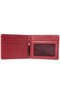 Nixon Wallet Escape Bi Fold Clip  in Perf Red