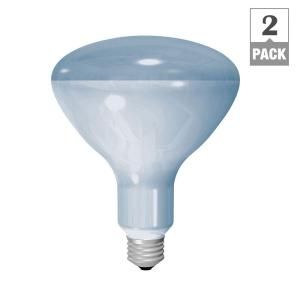 GE Reveal 65 Watt Incandescent BR40 Floodlight Reveal Light Bulb (2 Pack) 65R40/RVL TP2/3
