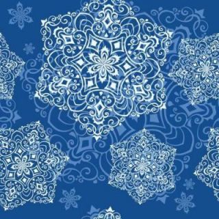 Art Glass Holographic Snowflakes 12 in. x 12 in. Glass Floor Tile (10 sq. ft. / case) FT SF 209